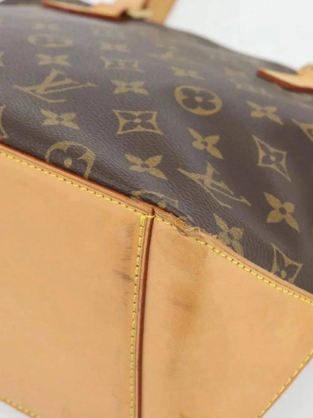 LOUIS VUITTON Monogram Cabas Piano Tote Bag M51148 LV Auth 180811SAV